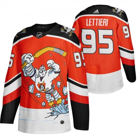 Anaheim Ducks Vinni Lettieri 95 2020-21 Reverse Retro Alternatief Authentic Shirt - Mannen